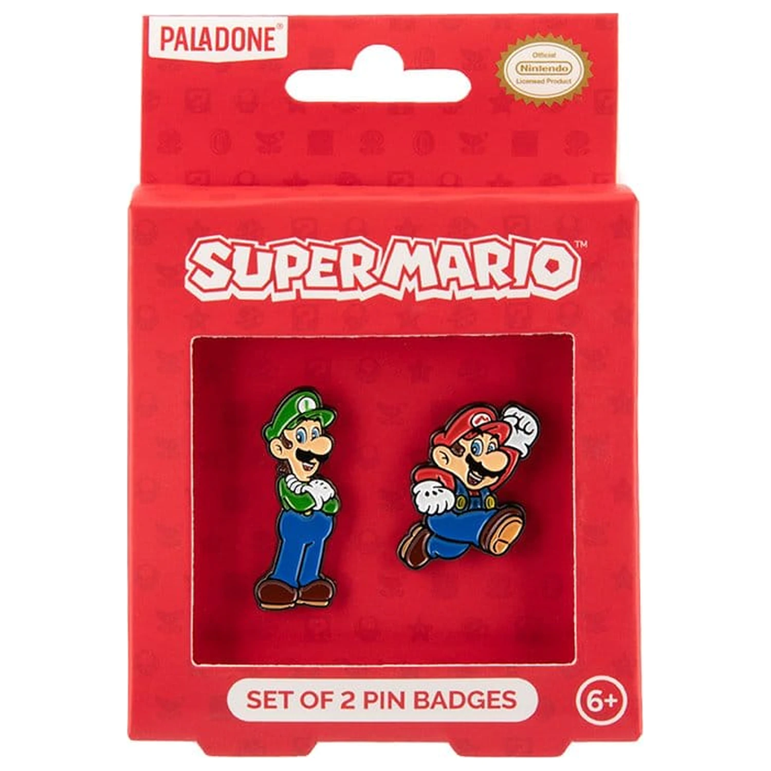 Super Mario Pin Badge 2-Pack produktová fotografia
