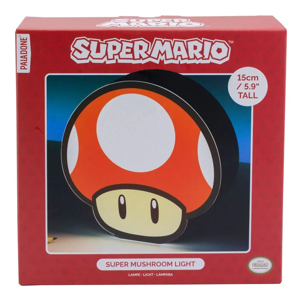 Super Mario Box Light Super Mushroom 15 cm termékfotó