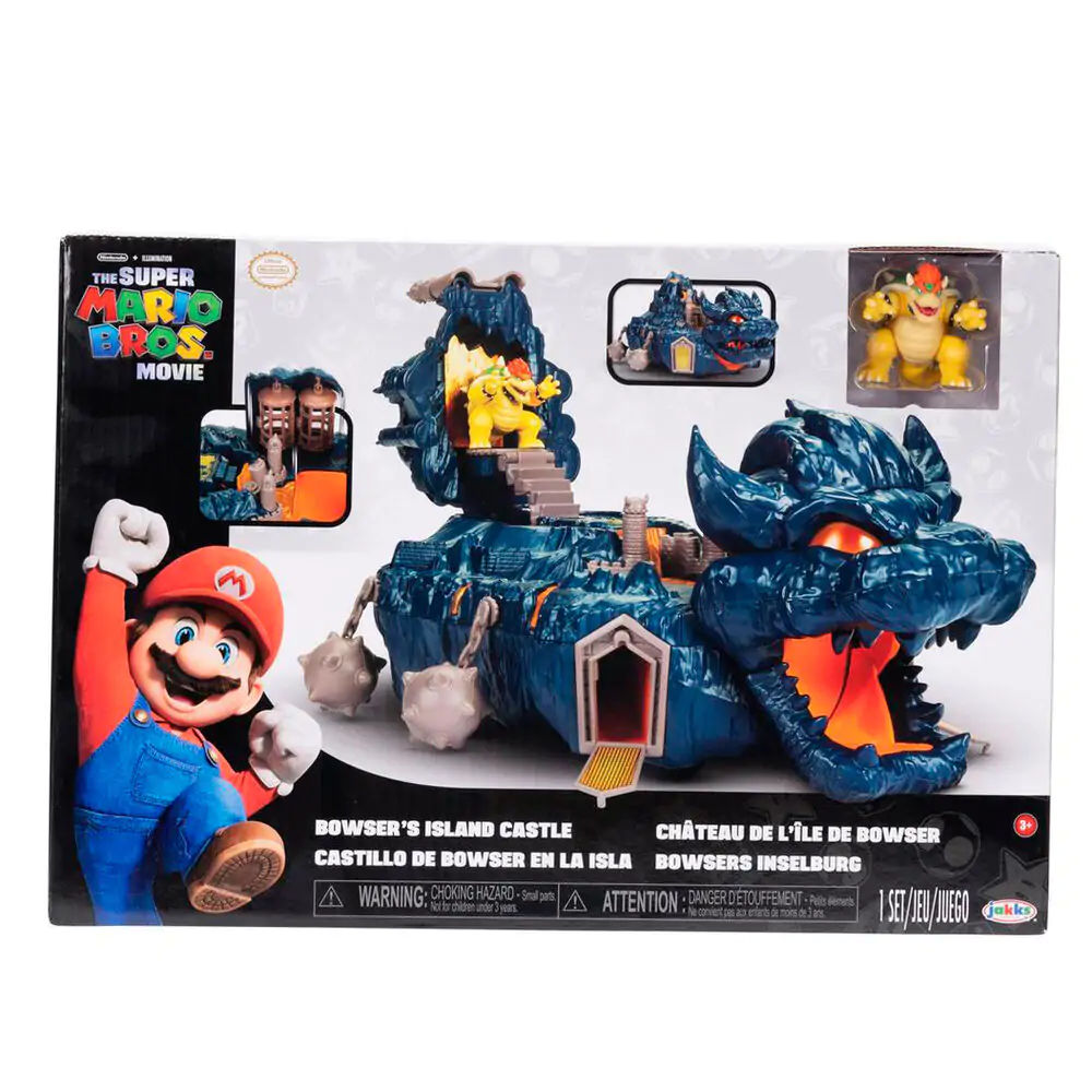 Super Mario Bros Bowser Island Castle playset – hracia súprava produktová fotografia