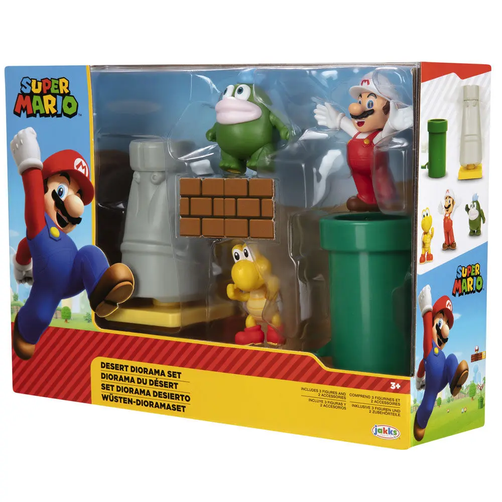 World of Nintendo Super Mario Diorama Set púštny set produktová fotografia