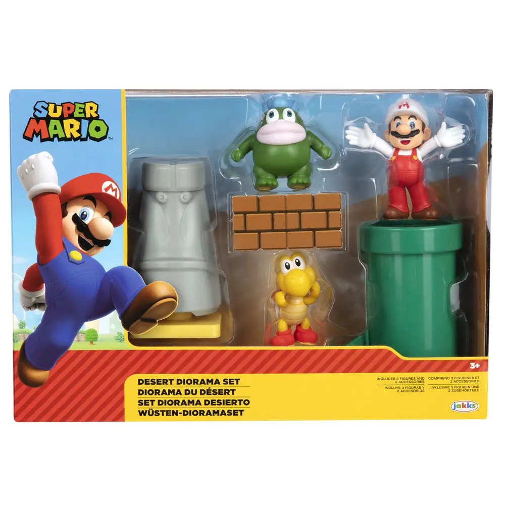 World of Nintendo Super Mario Diorama Set púštny set produktová fotografia