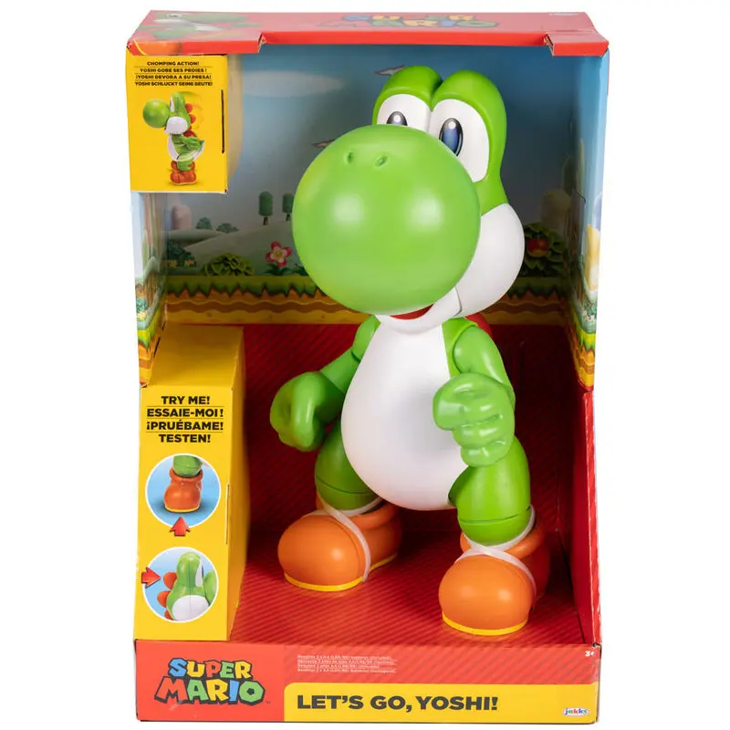 Svetový Nintendo hovoriaca akčná figúrka Let's Go! Yoshi! 36 cm termékfotó