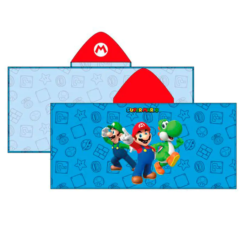 Super Mario Bros microfibre pončo uterák produktová fotografia