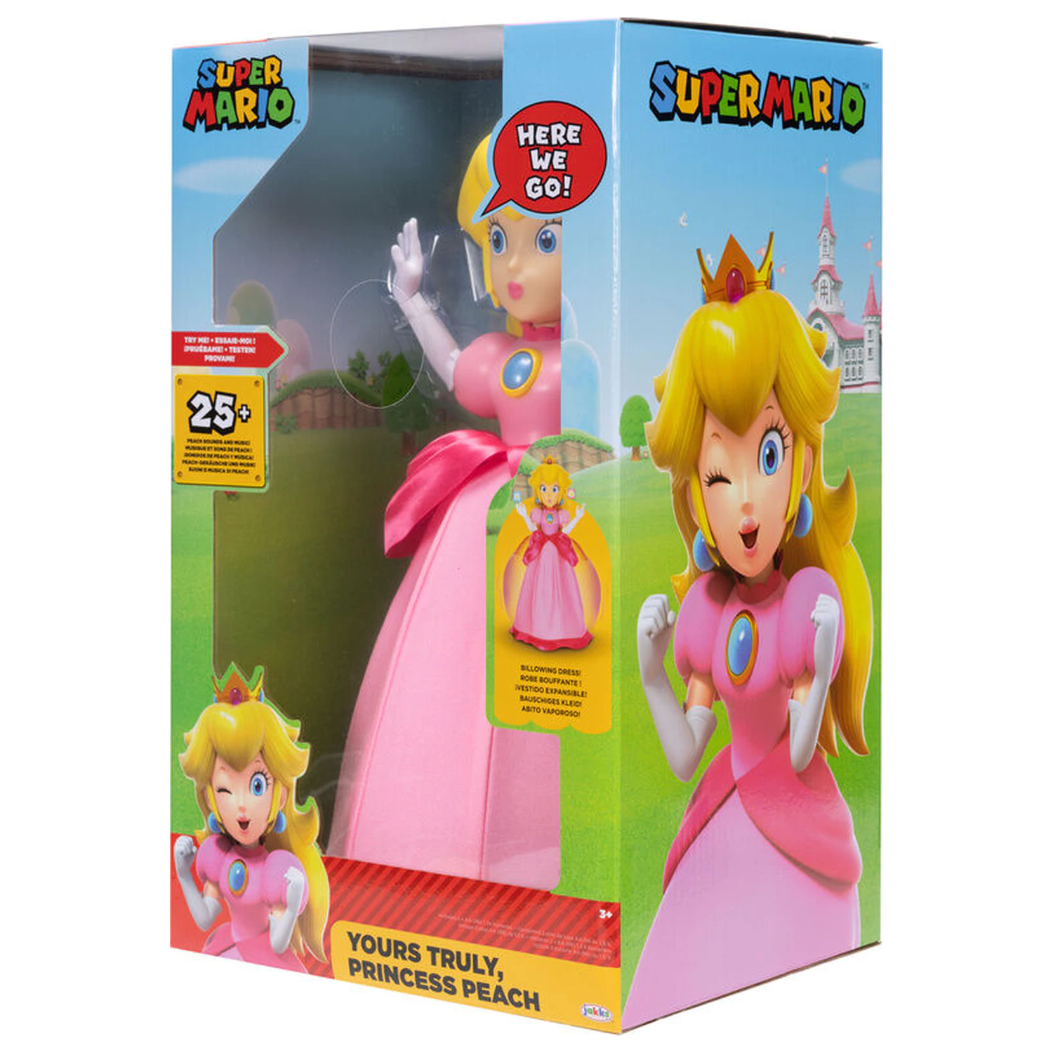 Super Mario Bros Peach figúrka 36 cm produktová fotografia