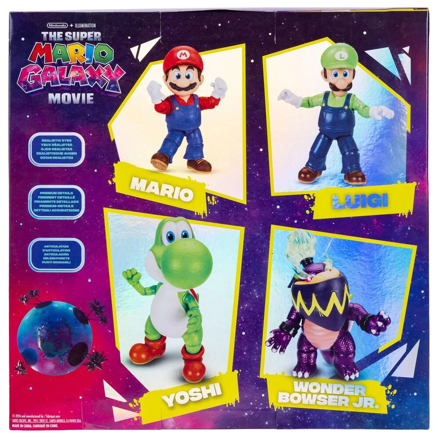 Super Mario Bros - Super Mario Galaxy Movie pack figúrky 12,5cm produktová fotografia