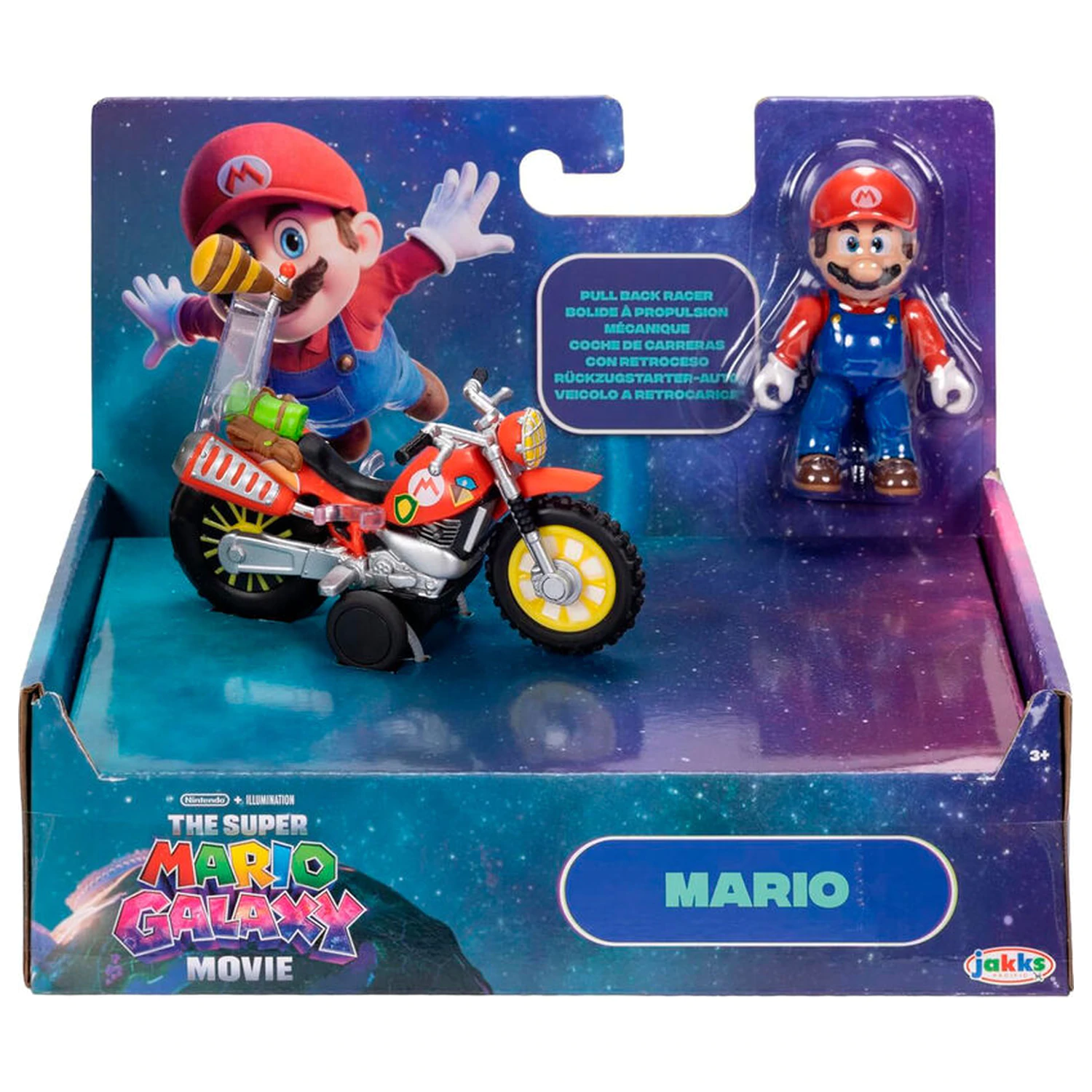 Super Mario figúrka a motocyklová hračka - Mario produktová fotografia