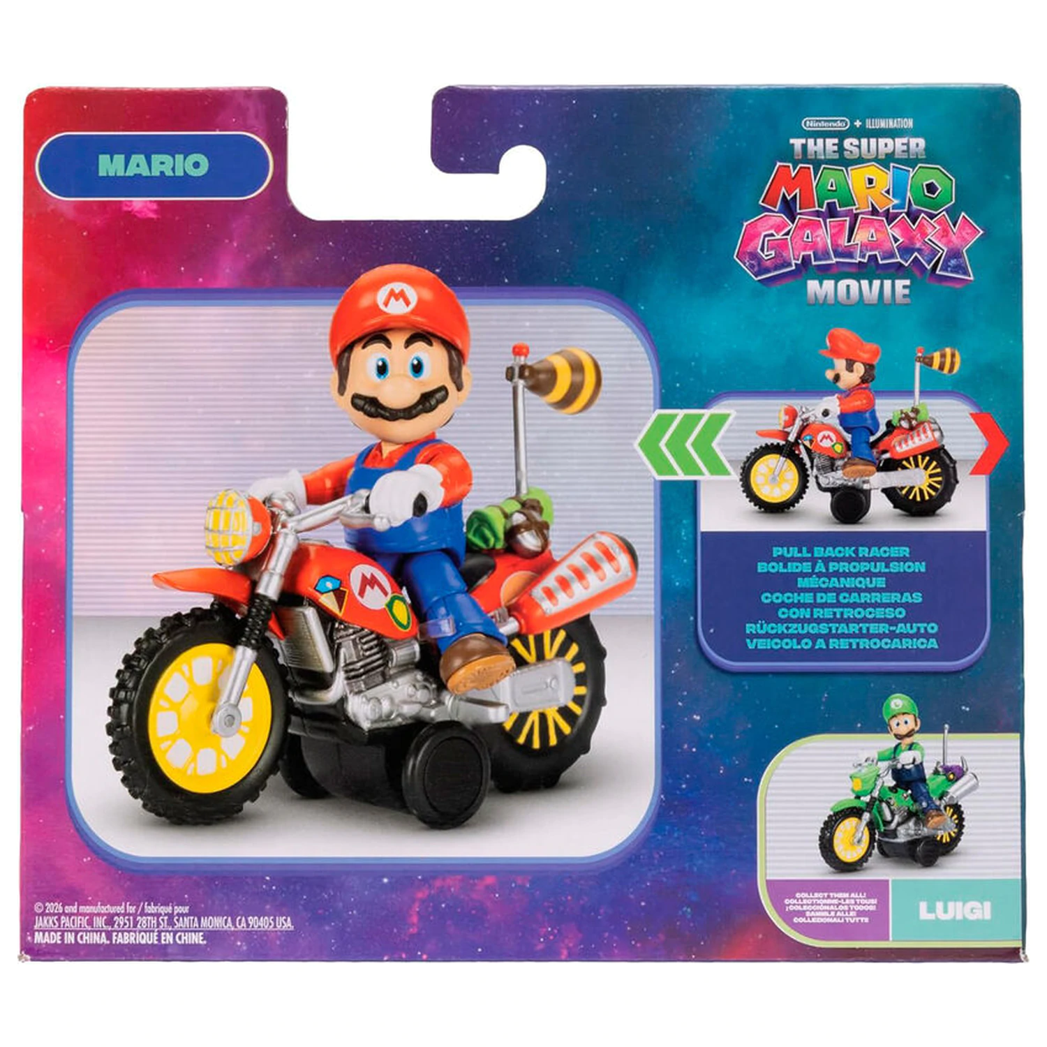 Super Mario figúrka a motocyklová hračka - Mario produktová fotografia
