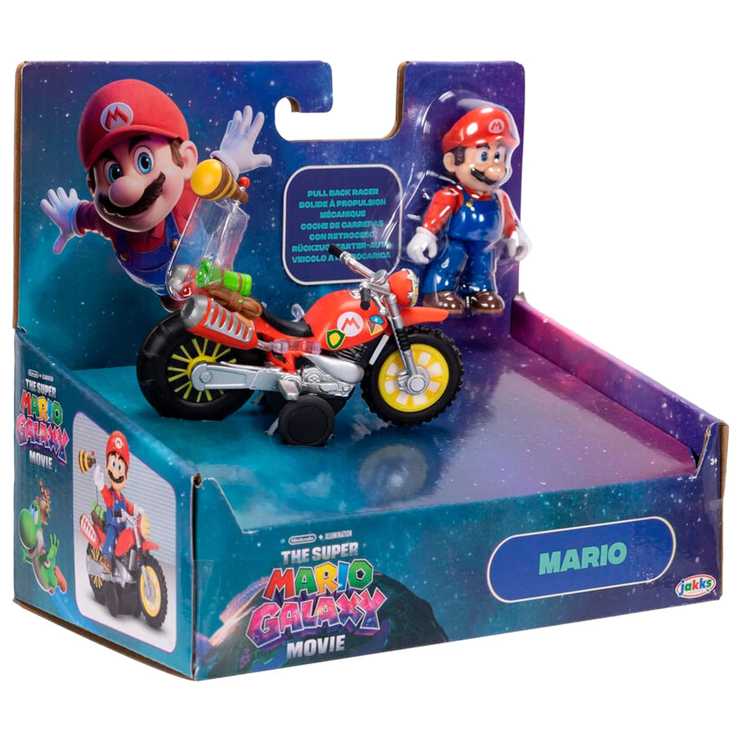 Super Mario figúrka a motocyklová hračka - Mario produktová fotografia
