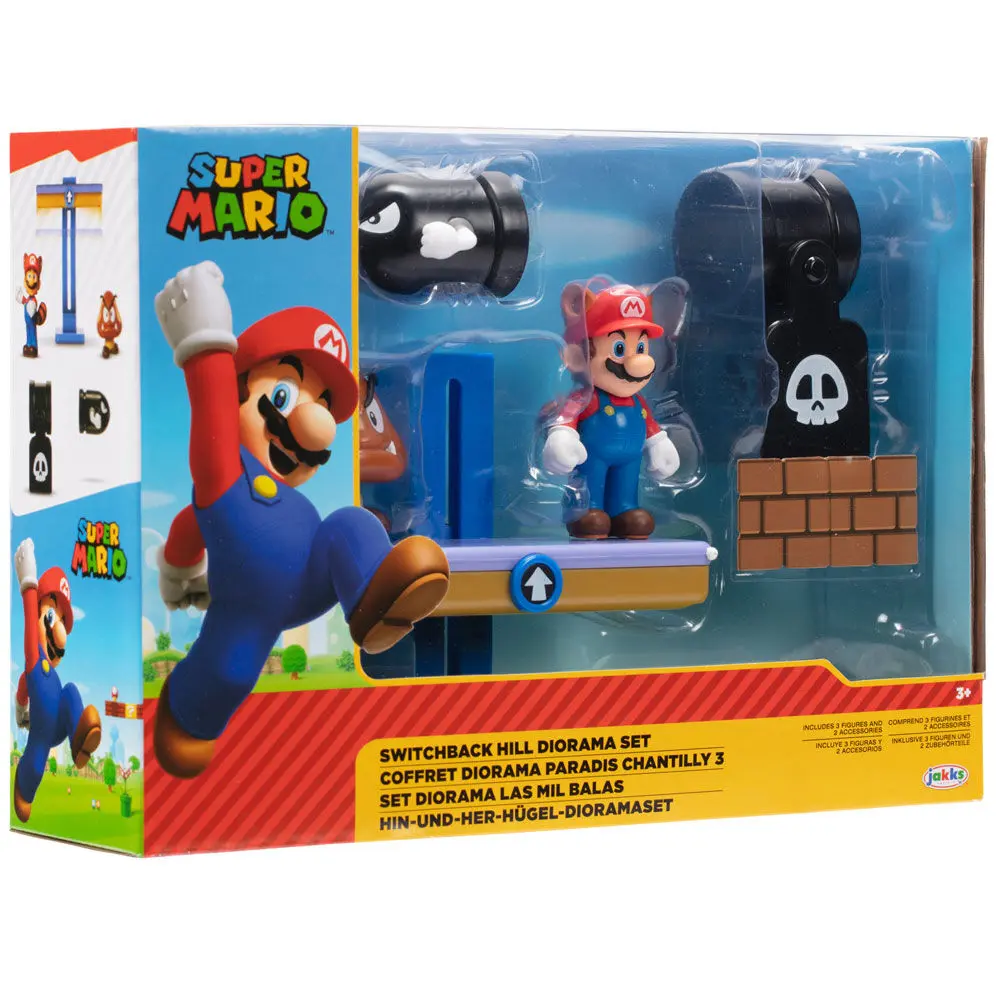 Super Mario Bros Switchback Hill dioráma készlet 6 cm termékfotó