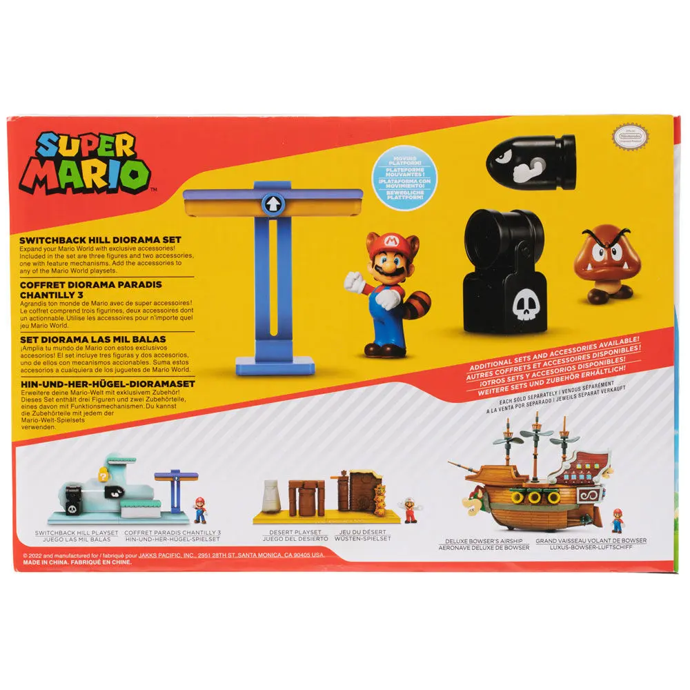 Super Mario Bros Switchback Hill dioráma készlet 6 cm termékfotó