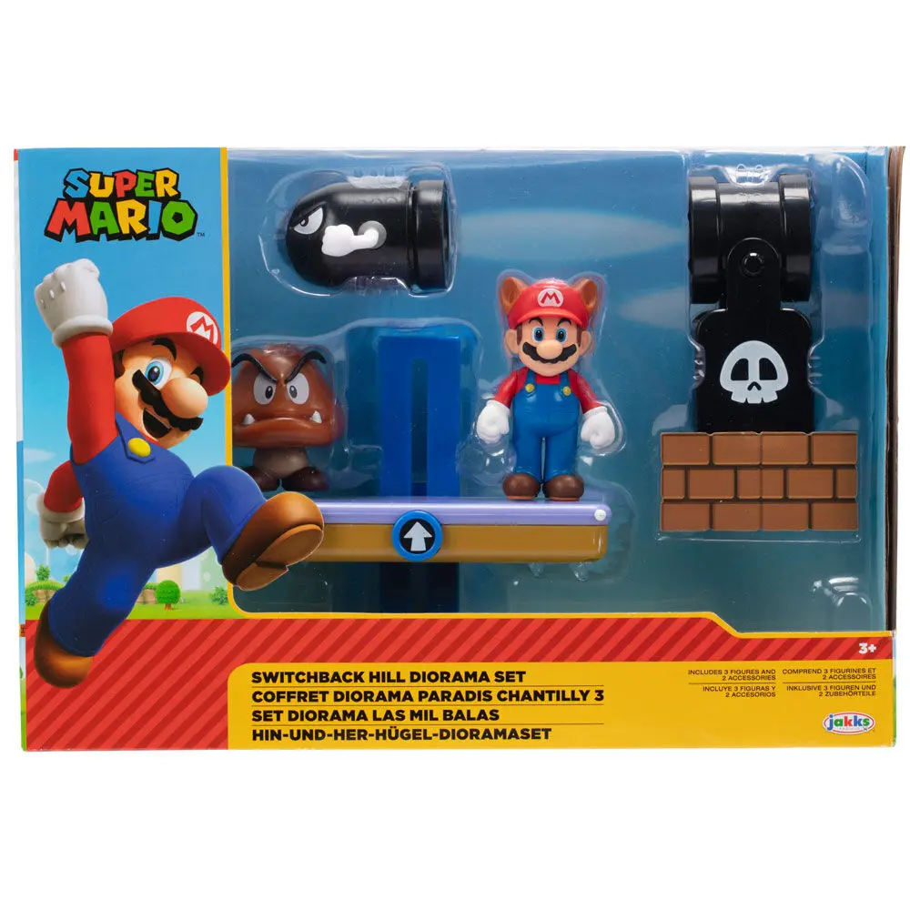 Super Mario Bros Switchback Hill dioráma készlet 6 cm termékfotó