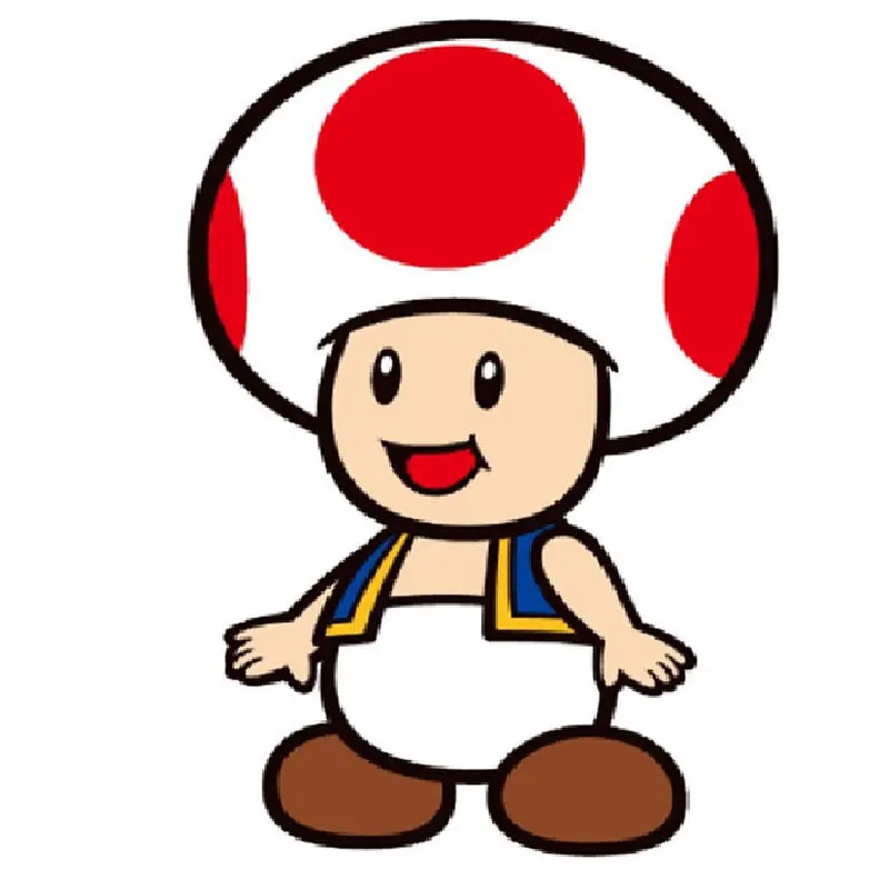 Super Mario Bros Toad 3D vankúš produktová fotografia