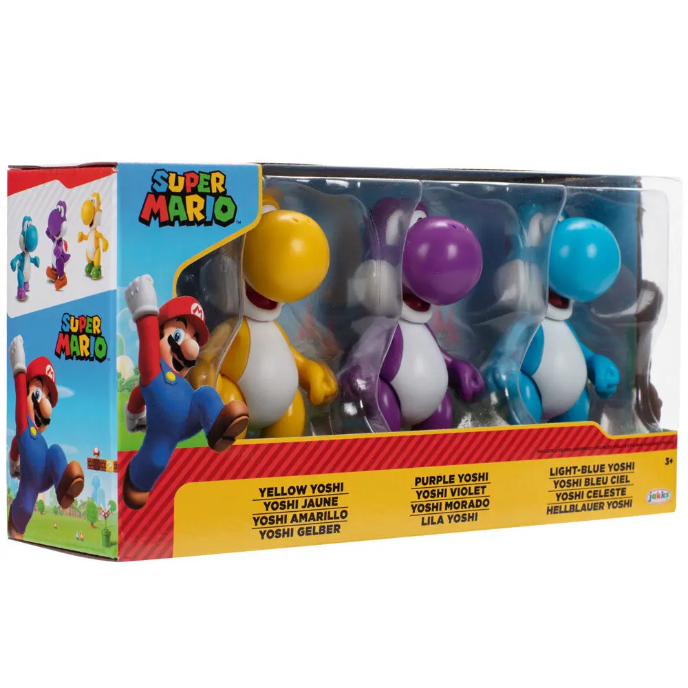 Super Mario Bros Yoshi pack 3 figúrky 10cm produktová fotografia