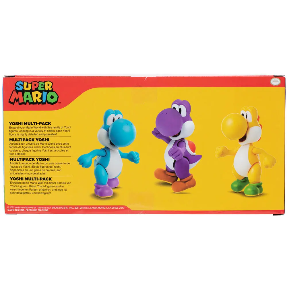 Super Mario Bros Yoshi pack 3 figúrky 10cm produktová fotografia