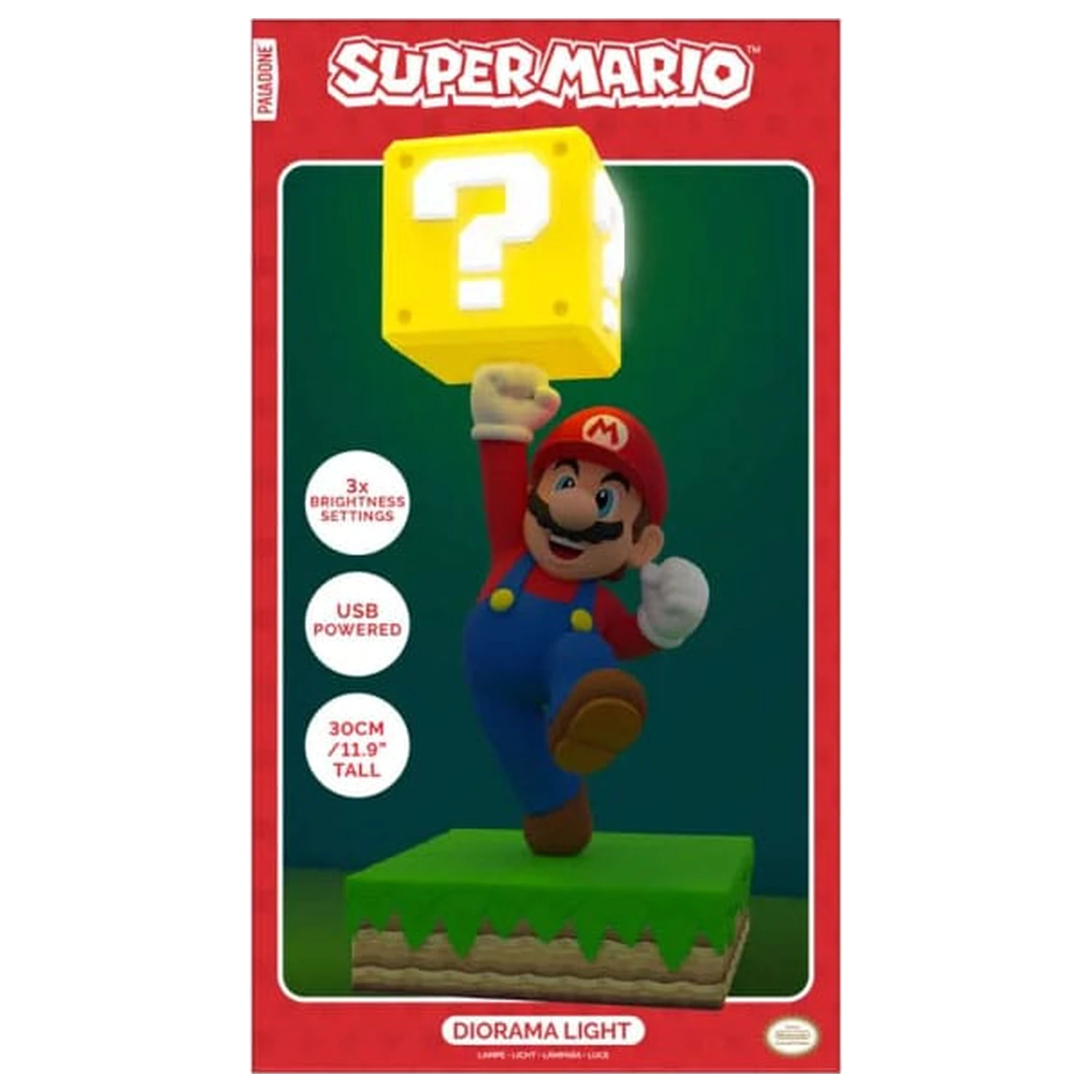 Super Mario Diorama Light Mario produktová fotografia