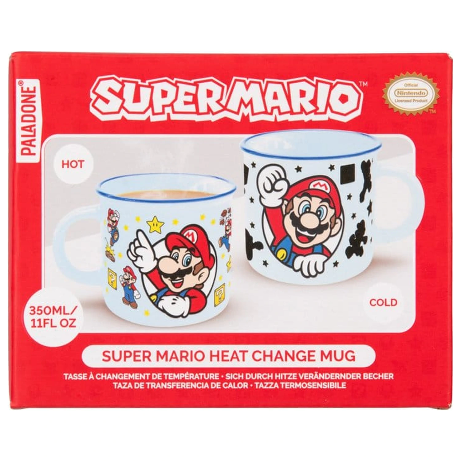 Super Mario hrnček meniaci farbu Mario produktová fotografia