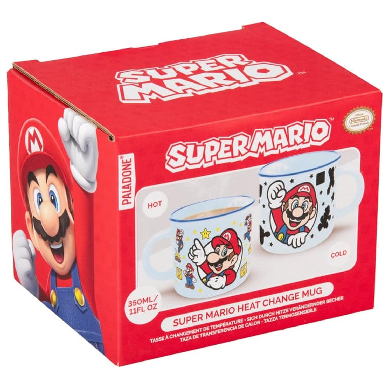 Super Mario hrnček meniaci farbu Mario produktová fotografia