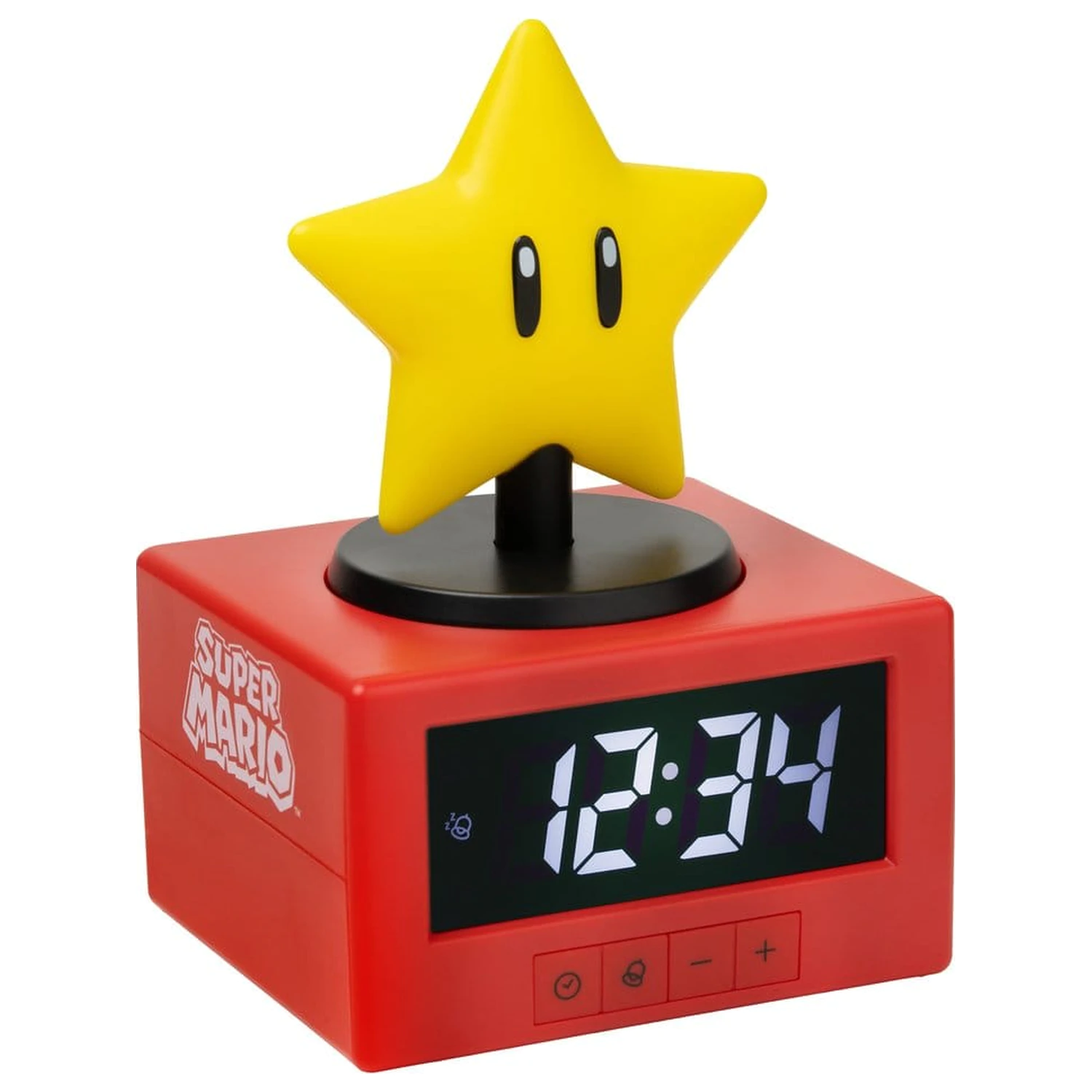 Super Mario Icon budík Super Star 15 cm produktová fotografia