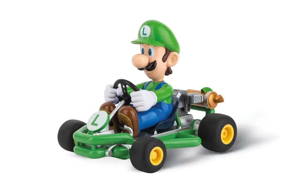 Super Mario Kart RC diaľkovo ovládané Auto 1/18 2.4GHz Pipe Kart Luigi produktová fotografia