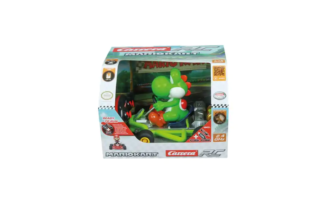 Super Mario Kart RC diaľkovo ovládané auto 1/18 2.4GHz Pipe Kart Yoshi produktová fotografia