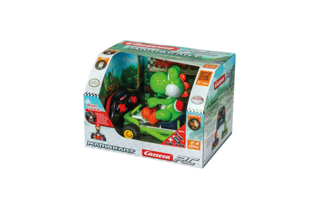 Super Mario Kart RC diaľkovo ovládané auto 1/18 2.4GHz Pipe Kart Yoshi produktová fotografia