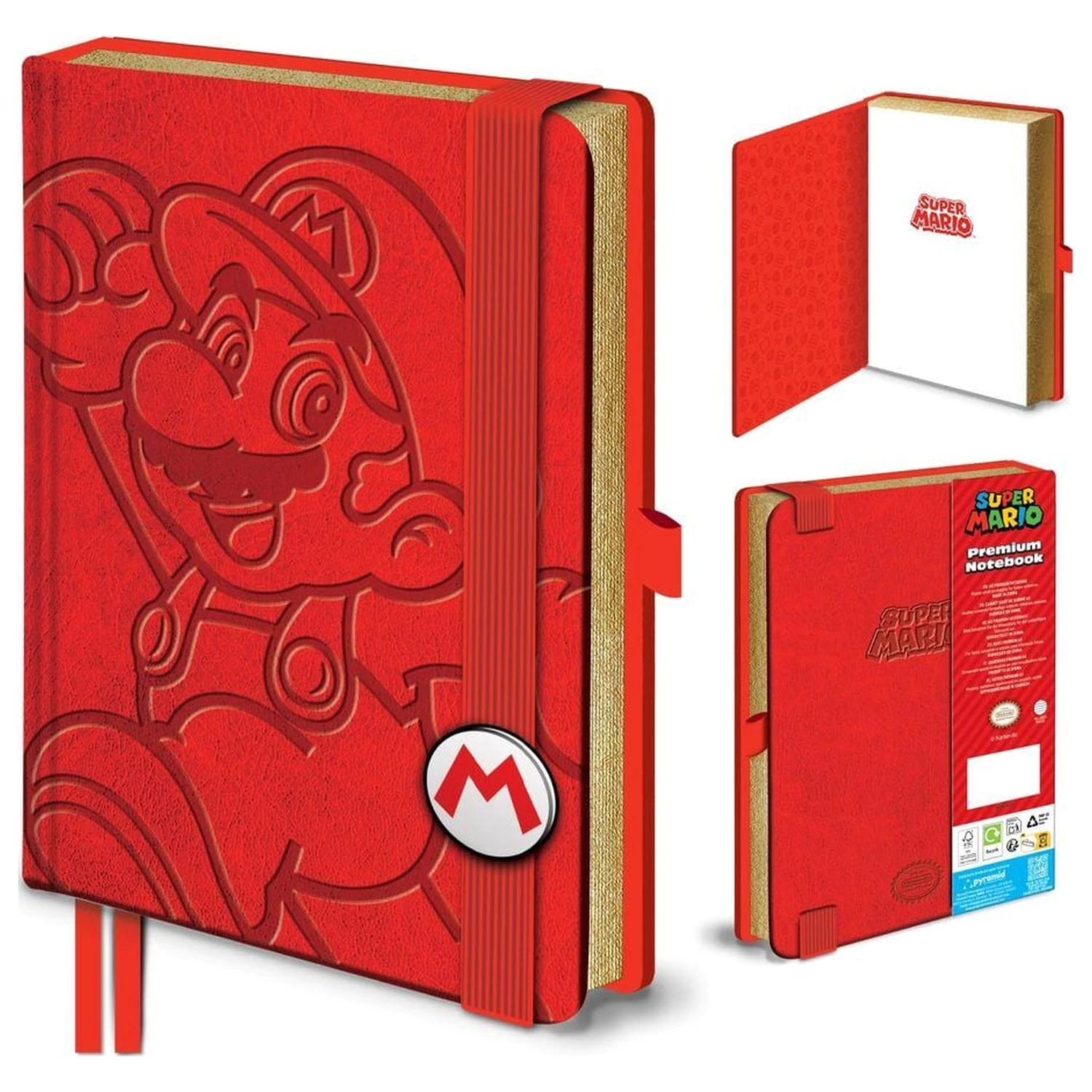Super Mario - Mario A5 zápisník produktová fotografia