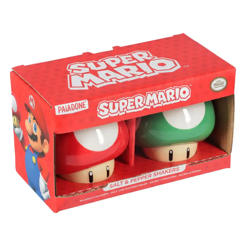 Super Mario soľnička a korenička Mushroom produktová fotografia