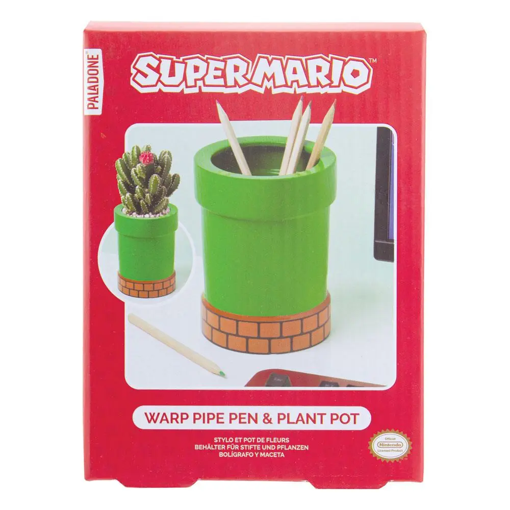 Super Mario držiak na perá Pipe Plant produktová fotografia