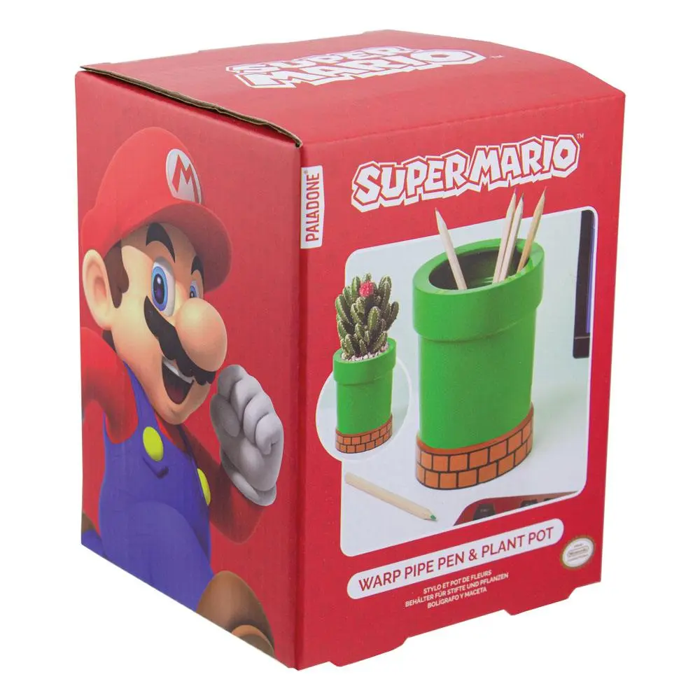 Super Mario držiak na perá Pipe Plant produktová fotografia