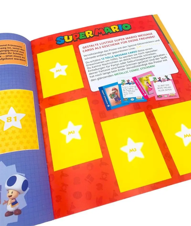 Super Mario Play Time Nálepky Zbierka Album s nálepkami *German Version* produktová fotografia