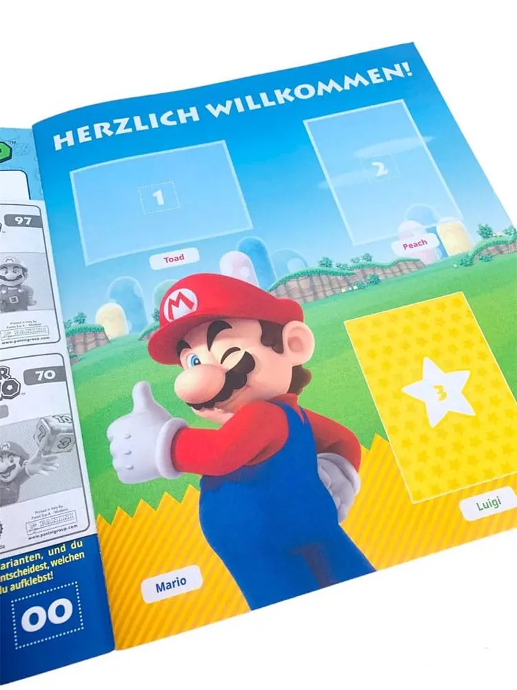 Super Mario Play Time Nálepky Zbierka Album s nálepkami *German Version* produktová fotografia