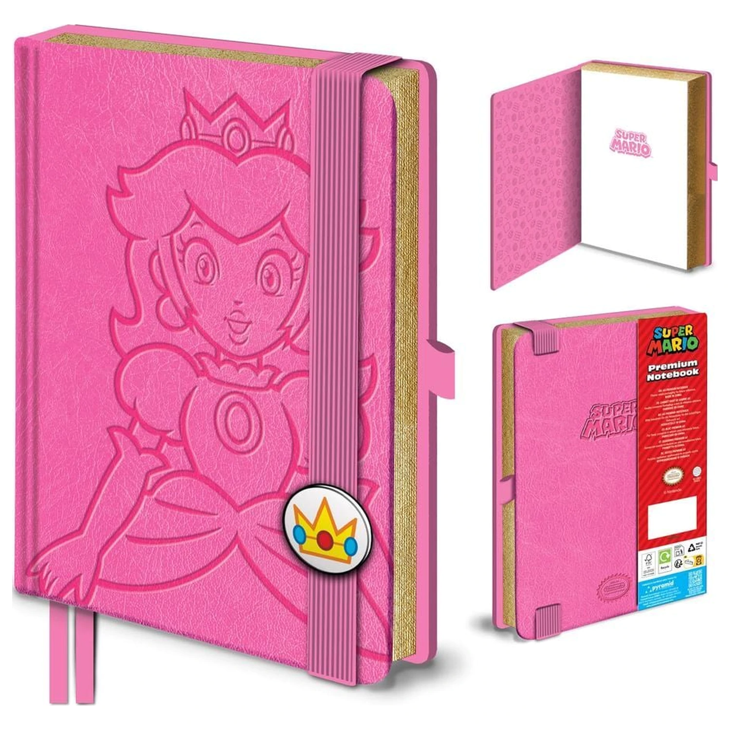 Super Mario Princess Peach A5 zápisník produktová fotografia