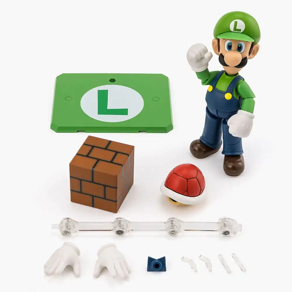Super Mario S.H. Figuarts akčná figúrka Luigi 11 cm produktová fotografia