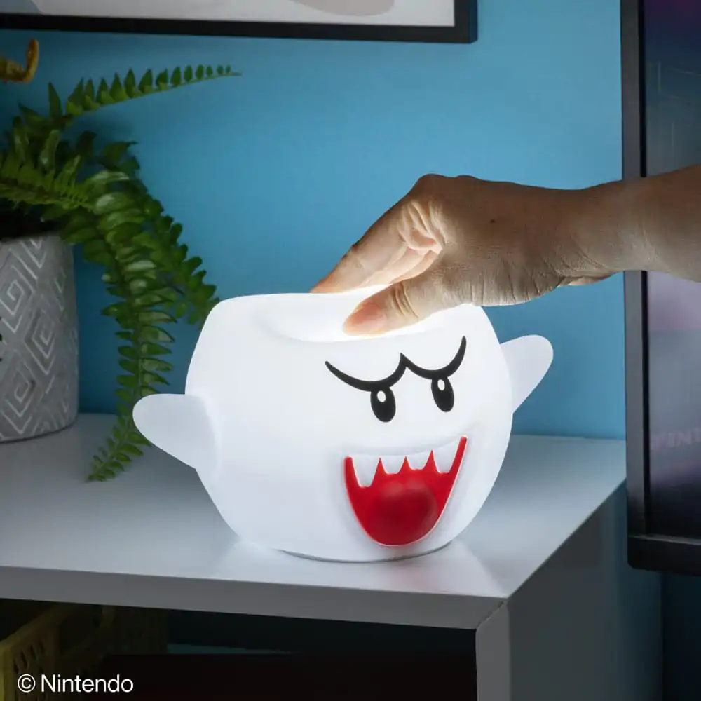 Super Mario Squishy Glo Silicon Light Boo 14 cm produktová fotografia