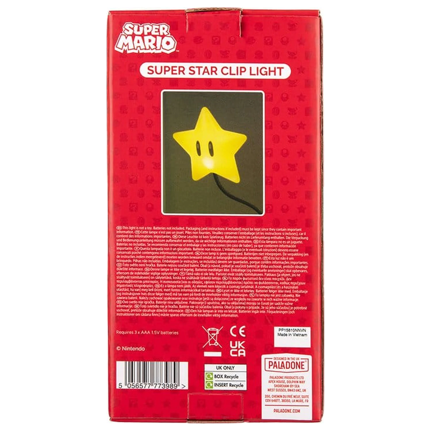 Super Mario Light Super Star Clip 33 cm produktová fotografia