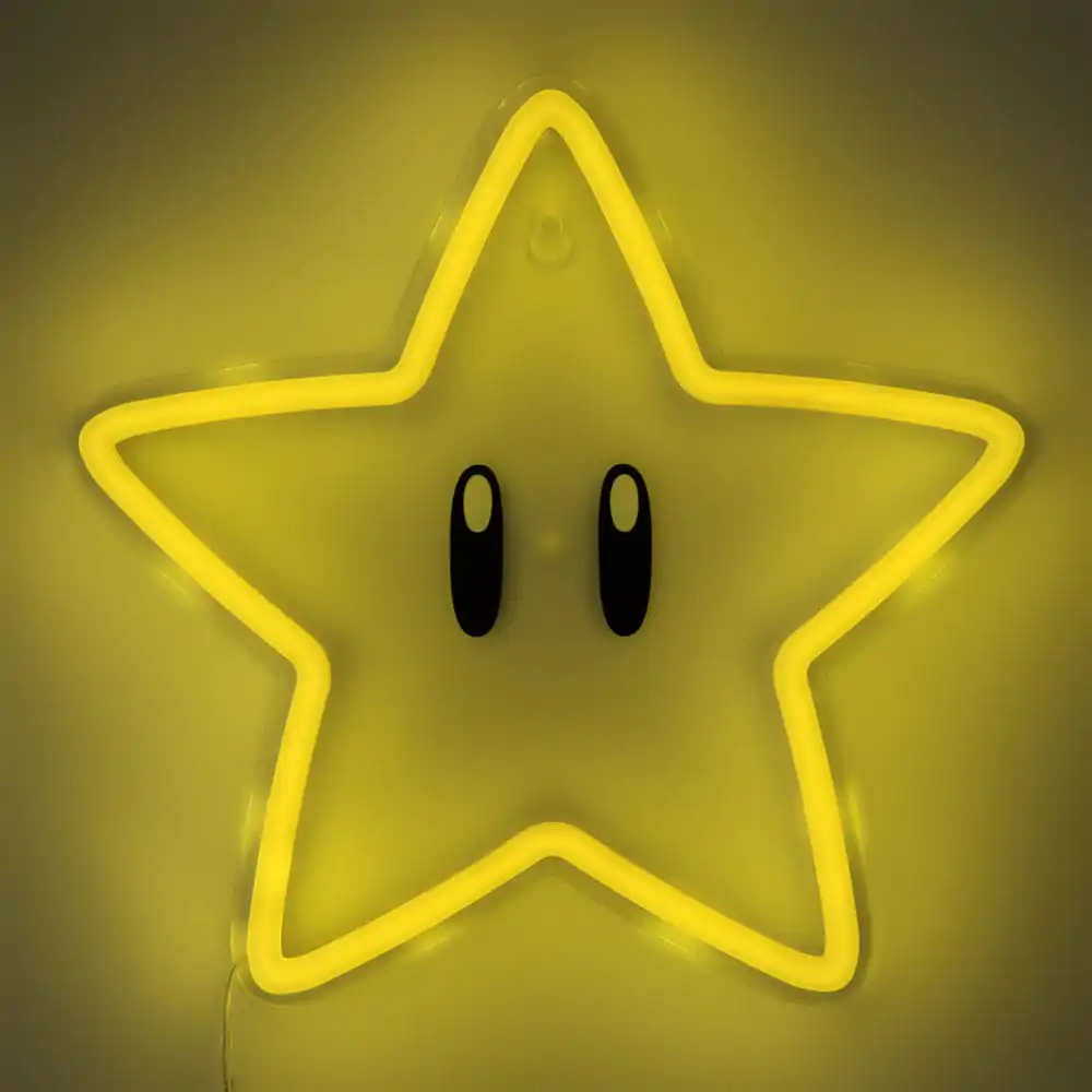 Super Mario LED Nástenná lampa Super Star Neónové svetlo produktová fotografia