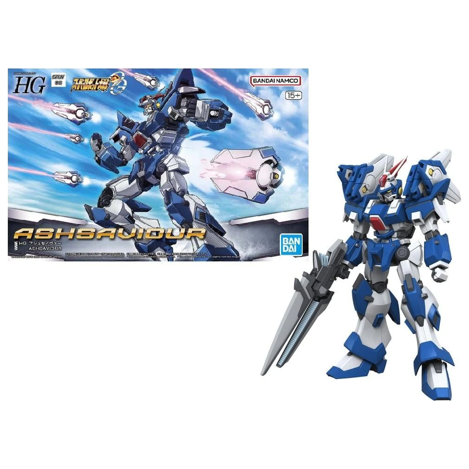 Super Robot HG Ashsaviour model súprava produktová fotografia