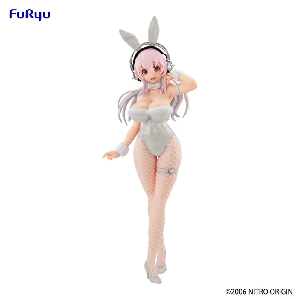 Super Sonico BiCute Bunnies PVC Socha Pearl White Ver. 30 cm produktová fotografia