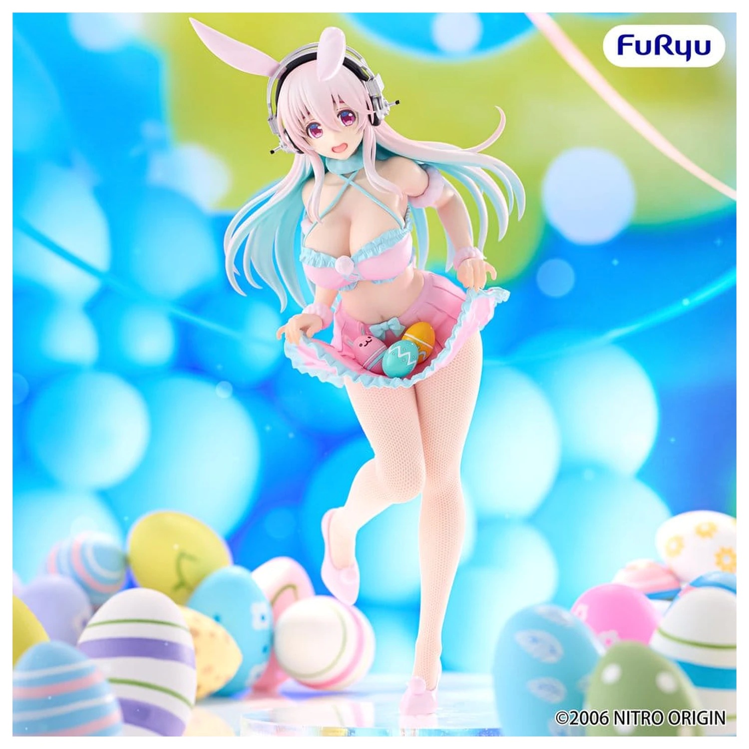 Super Sonico BiCute Bunnies PVC figúrka Pastel Easter Ver. 29 cm produktová fotografia