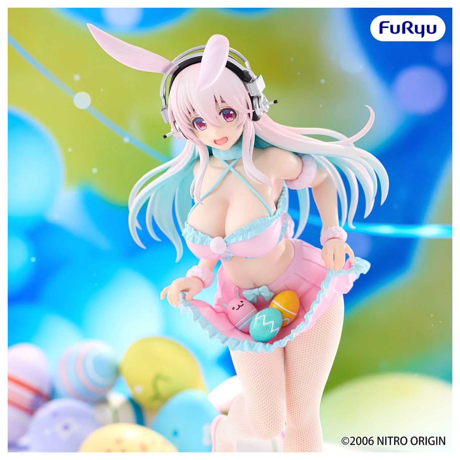 Super Sonico BiCute Bunnies PVC figúrka Pastel Easter Ver. 29 cm produktová fotografia