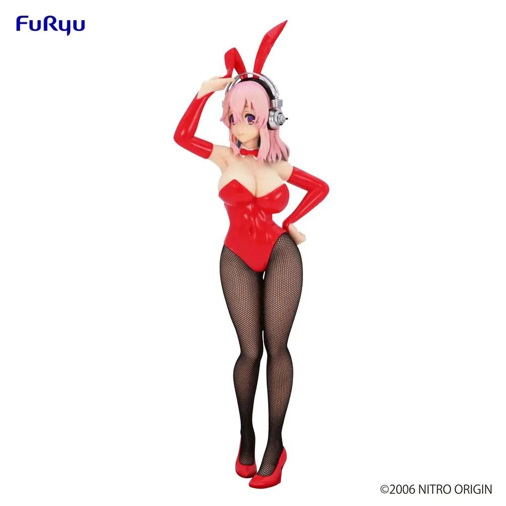 Super Sonico BiCute Bunnies PVC Socha Super Sonico Red Ver. 28 cm produktová fotografia