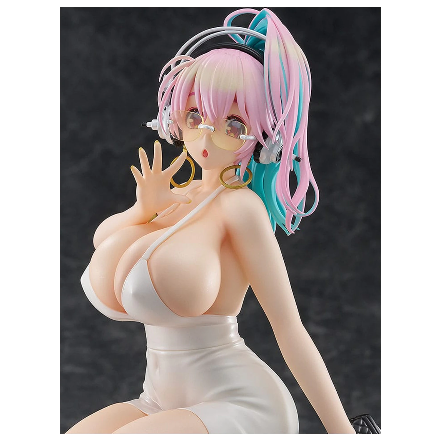 Super Sonico Pop Up Parade PVC socha Super Sonico: 15th Mini Dress Ver. L Size 20 cm produktová fotografia