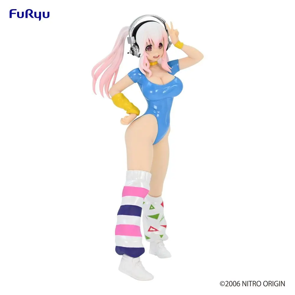 Super Sonico PVC socha Super Sonico koncept figura 80's/Another Color/Modrá verzia 18 cm (znovuvydanie) termékfotó