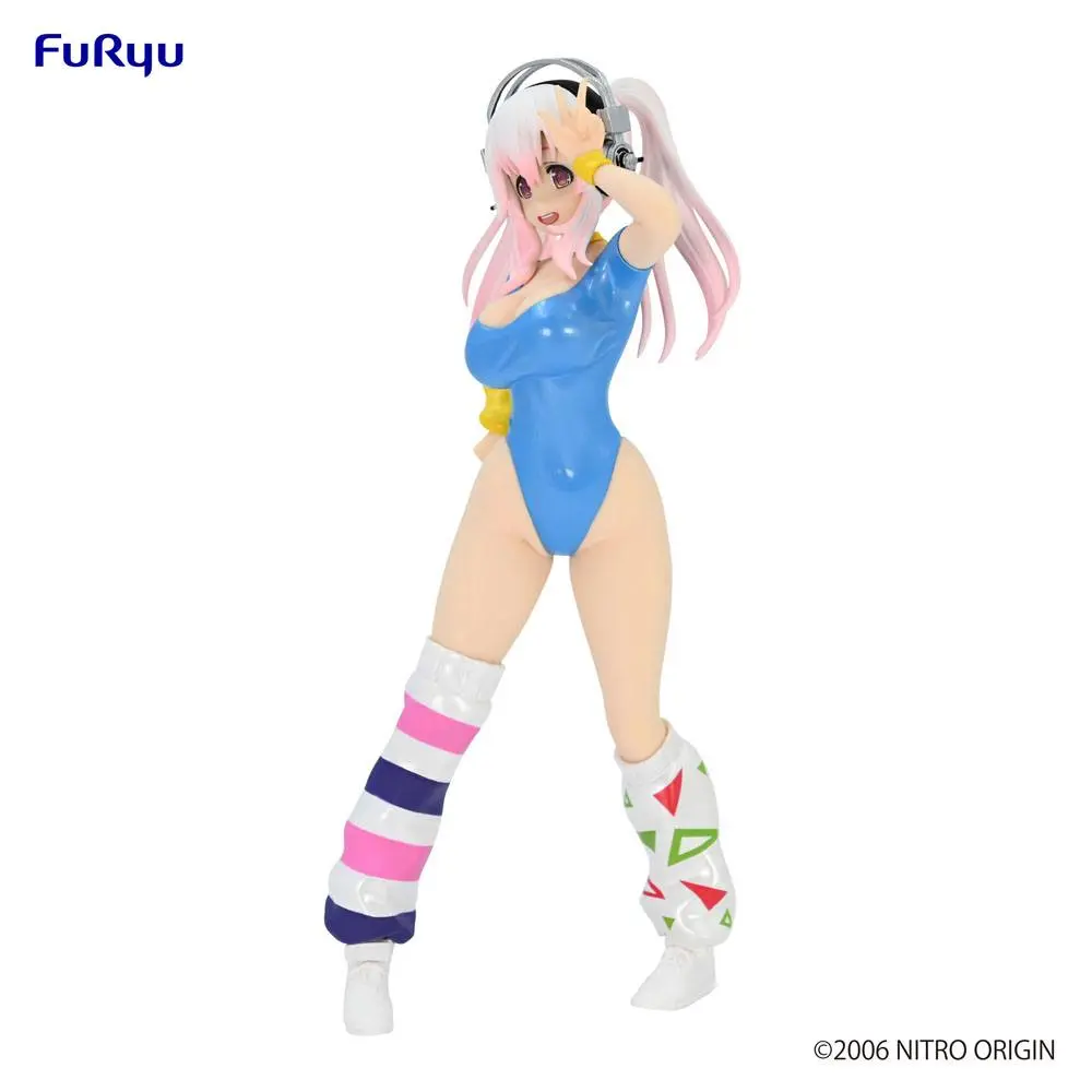 Super Sonico PVC socha Super Sonico koncept figura 80's/Another Color/Modrá verzia 18 cm (znovuvydanie) termékfotó