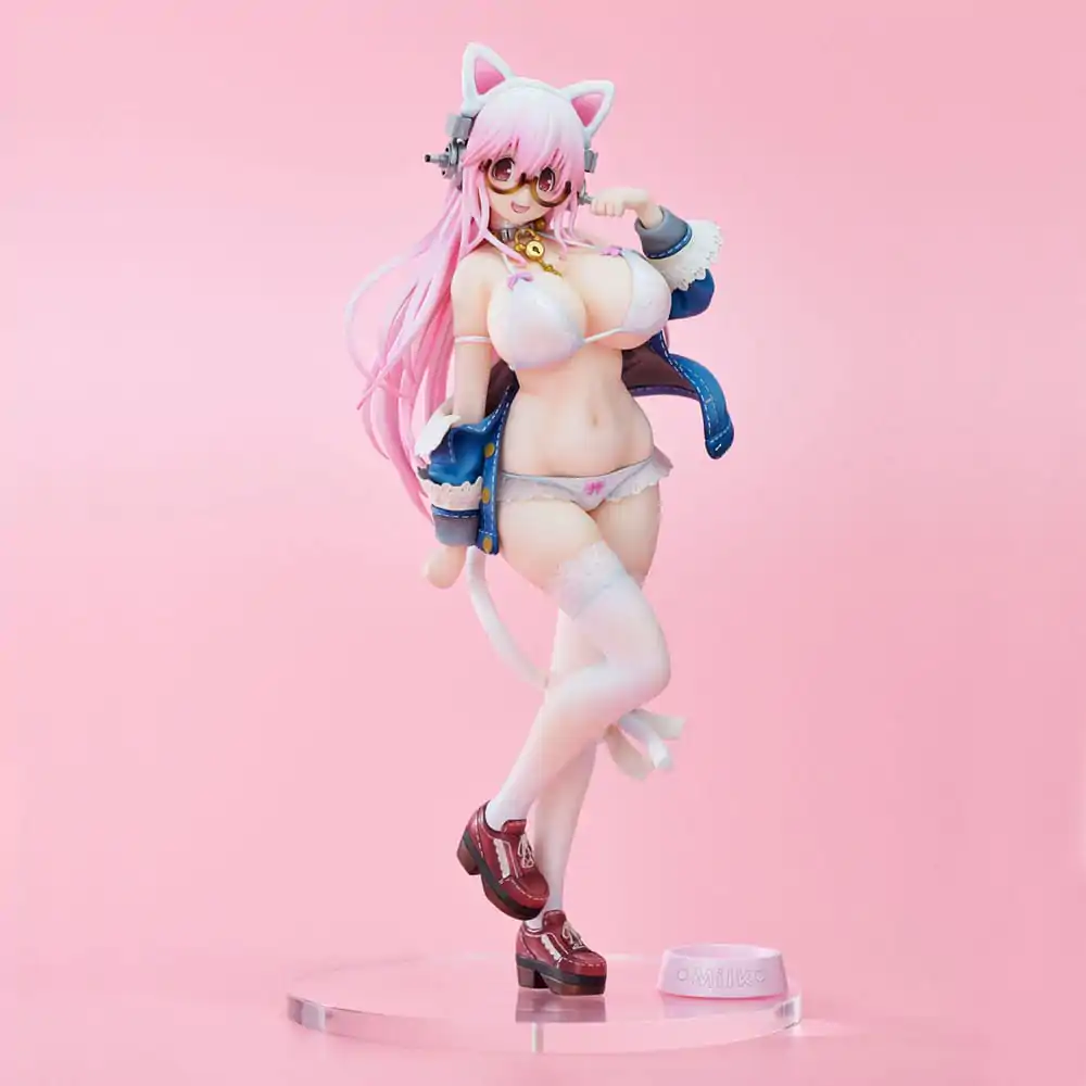 Super Sonico PVC Statue Super Sonico White Cat Ver. 27 cm termékfotó