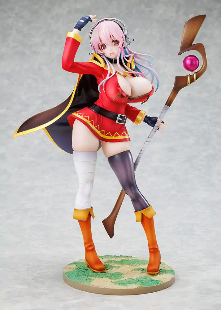 Super Sonico x Konosuba PVC soška 1/7 Super Sonico Megumin collaboration Ver. 25 cm produktová fotografia
