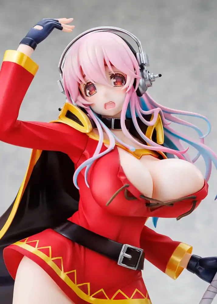 Super Sonico x Konosuba PVC soška 1/7 Super Sonico Megumin collaboration Ver. 25 cm produktová fotografia