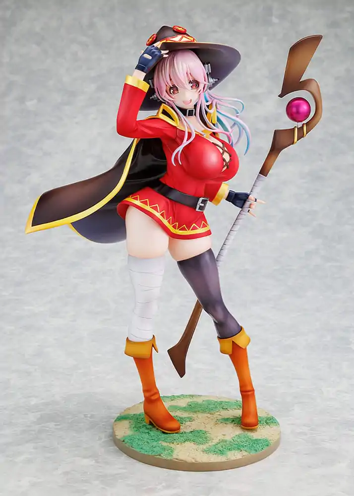 Super Sonico x Konosuba PVC soška 1/7 Super Sonico Megumin collaboration Ver. 25 cm produktová fotografia