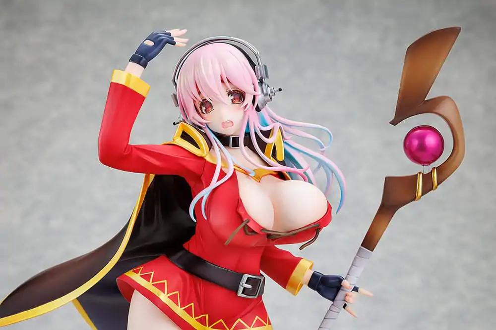 Super Sonico x Konosuba PVC soška 1/7 Super Sonico Megumin collaboration Ver. 25 cm produktová fotografia