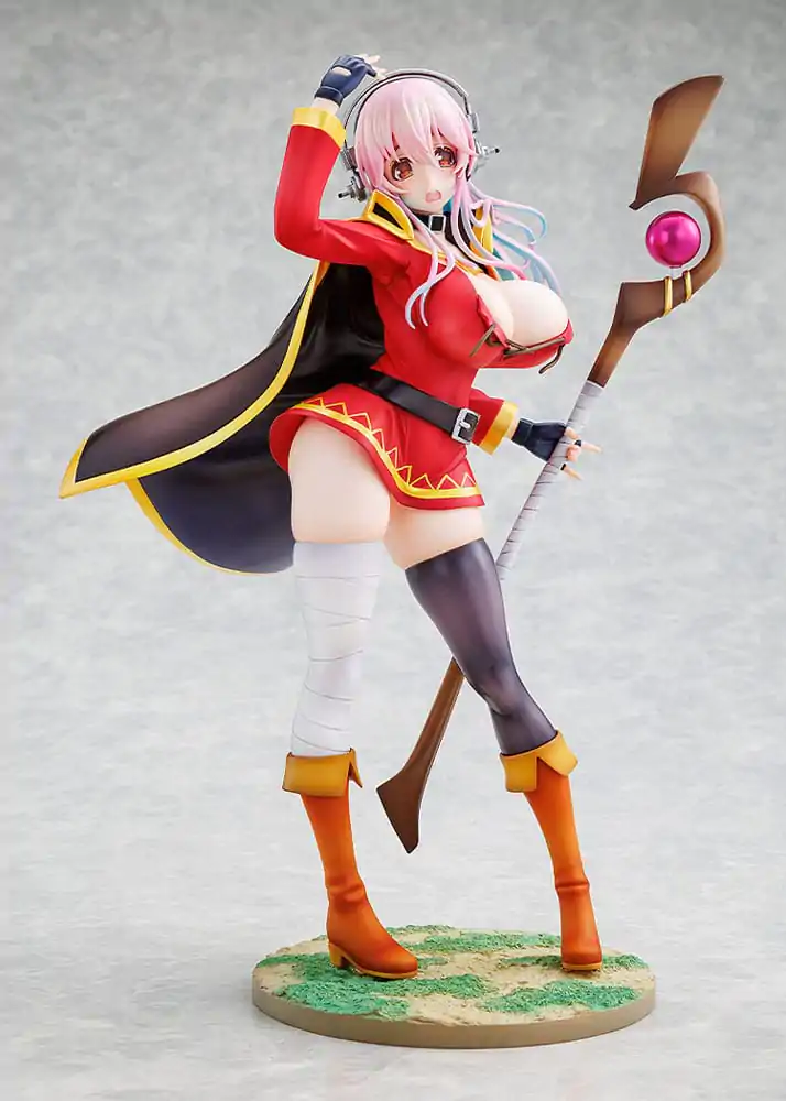 Super Sonico x Konosuba PVC soška 1/7 Super Sonico Megumin collaboration Ver. 25 cm produktová fotografia